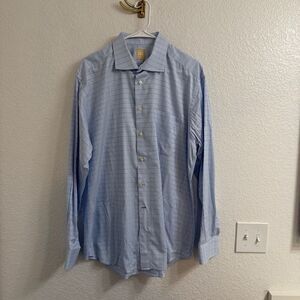 Ike Behar Cotton Dress Shirt Size 17-L